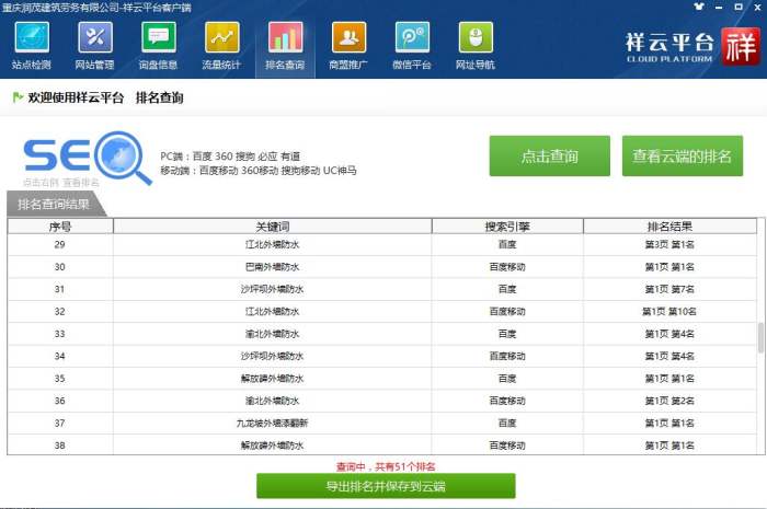 润茂建筑关键词优化
